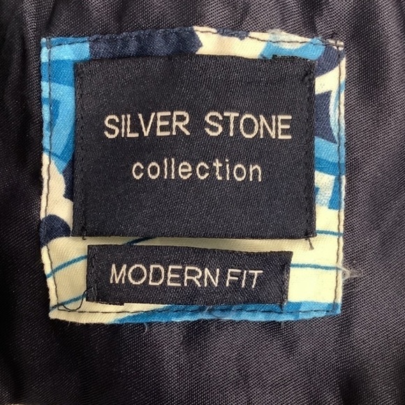 Silver Stone Size Large Paisley Collection Long Sleeve Men's Modern Fit. New - Picture 5 of 5